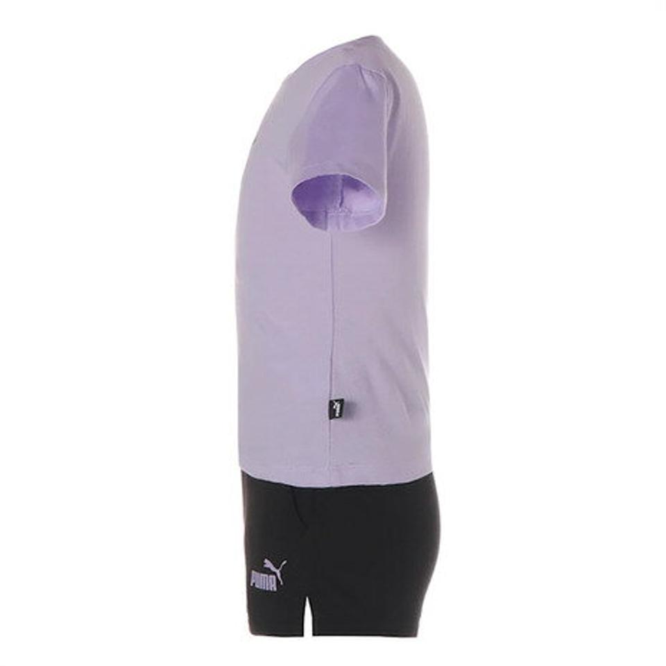 プーマ(PUMA)(キッズ)ガールズ グラフィック Tシャツ ショーツ 2点セット 675795 25 LVD