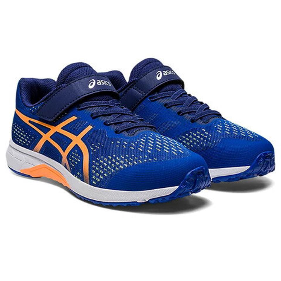 アシックス（ASICS）（キッズ）ジュニア スポーツ シューズ レーザービーム RH-MG ブルー 1154A146.400 スニーカー ベルクロ ベルト付き 消臭 通気性