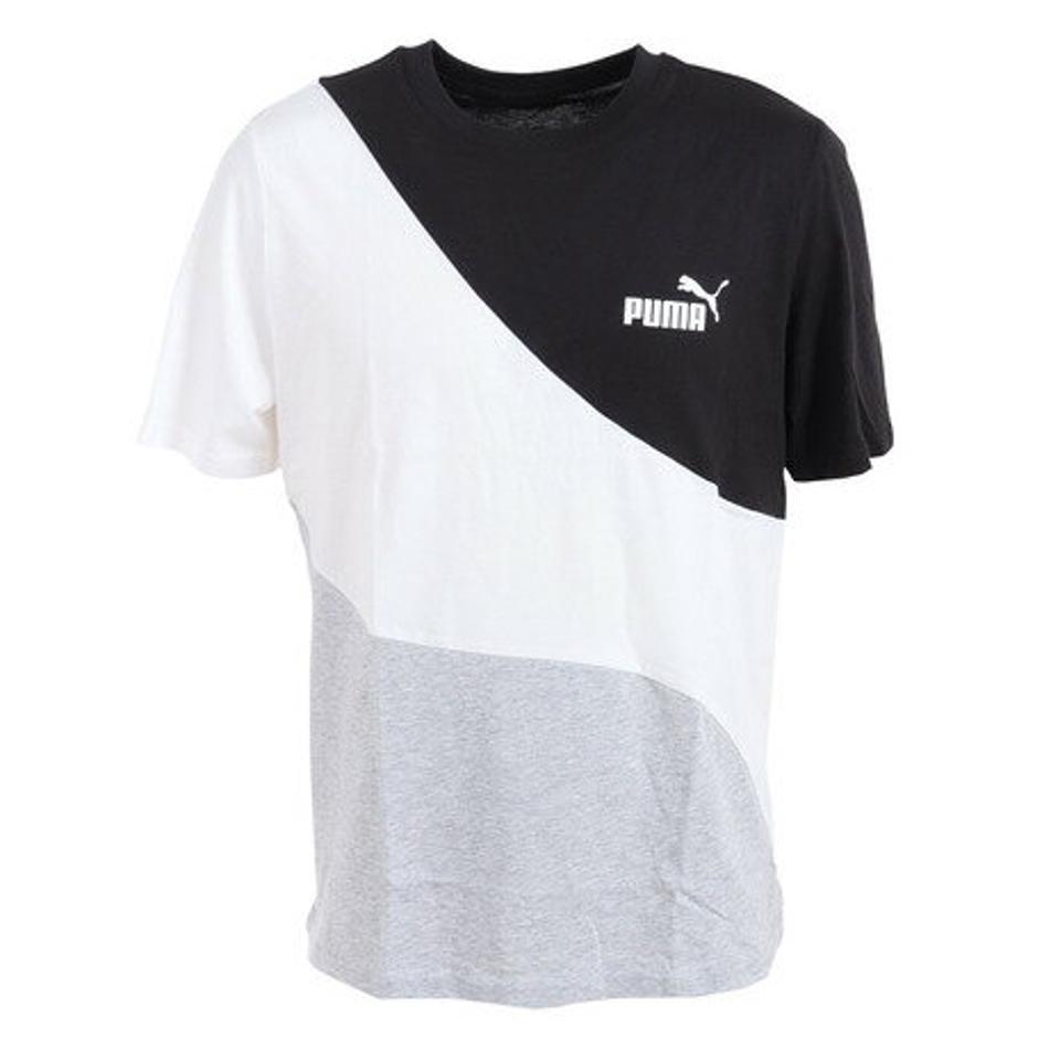 プーマ(PUMA)(メンズ)半袖Tシャツ メンズ POWER キャット 675736 04 LGRY
