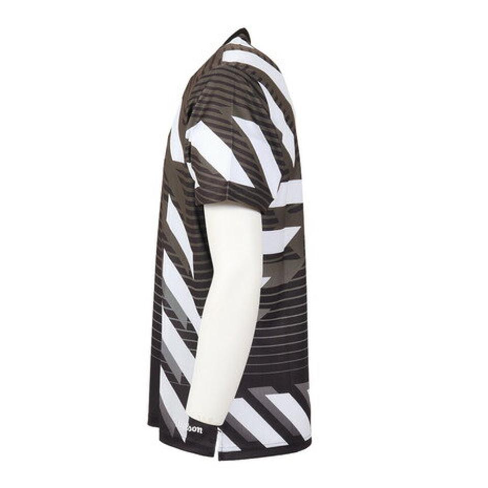 ウイルソン（Wilson）（メンズ）テニスウェア ステップス プラクティス Tシャツ 紫外線遮蔽率90%以上 UVカット 紫外線対策 吸水速乾 413203-BK