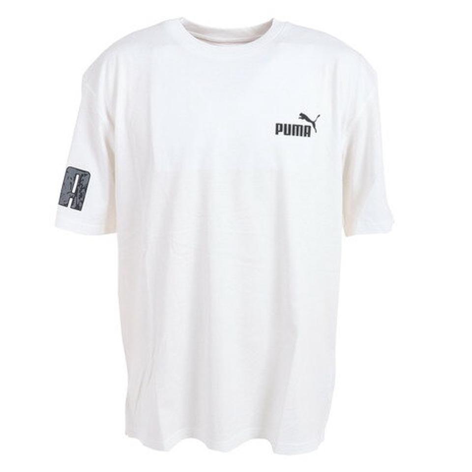 プーマ（PUMA）（メンズ）半袖Tシャツ メンズ POWER サマーTシャツ 675706 02 WHT