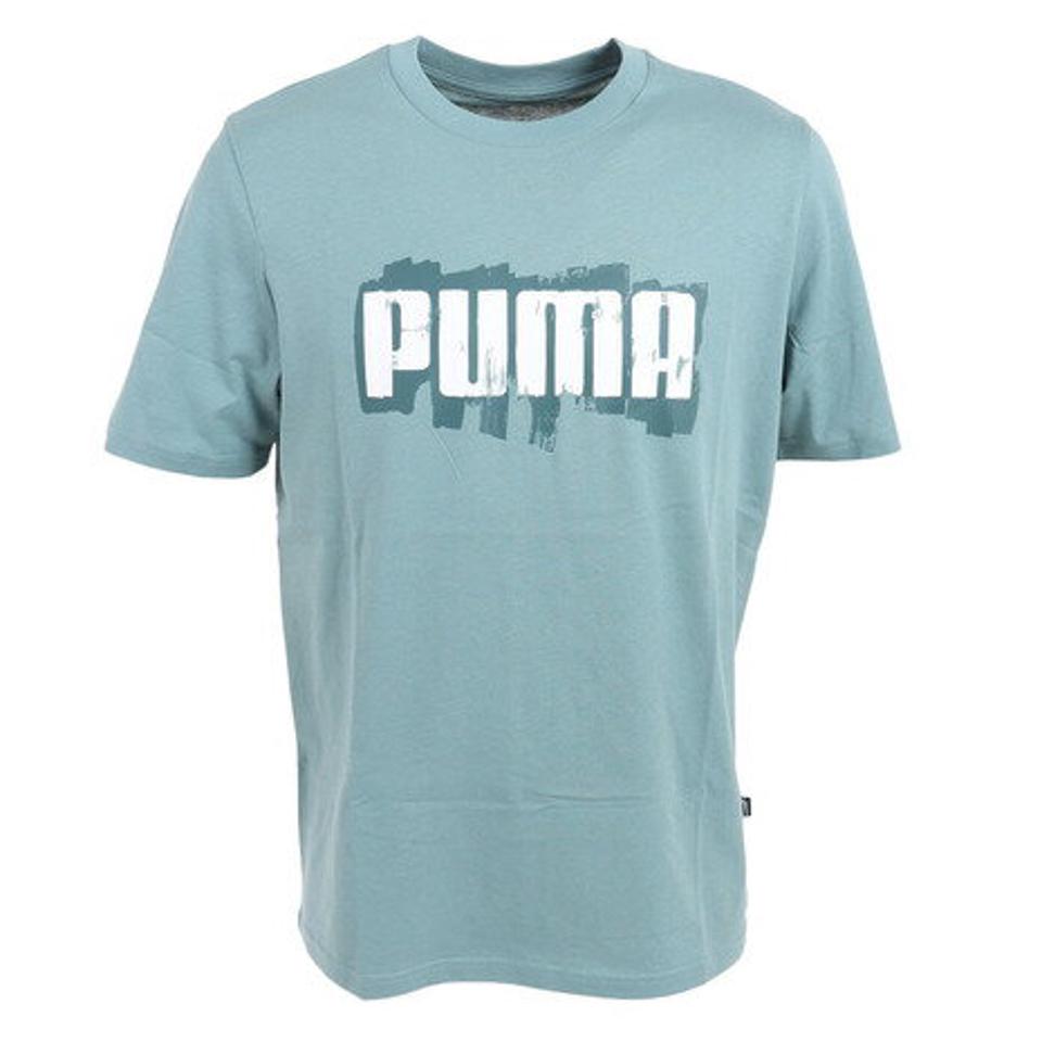 プーマ（PUMA）（メンズ）半袖Tシャツ メンズ ワーディング グラフィック 675641 84 OLV