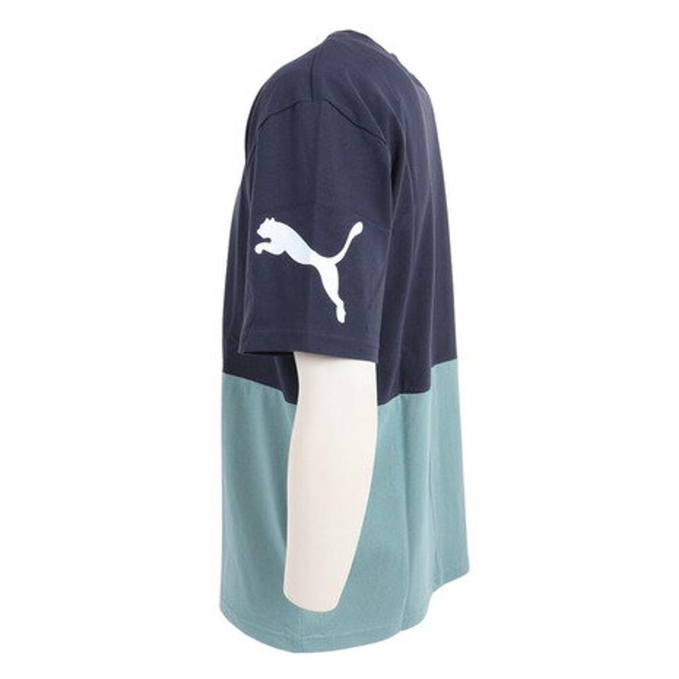 プーマ(PUMA)(メンズ)半袖Tシャツ メンズ POWER カラーブロック 674926 84 BLK