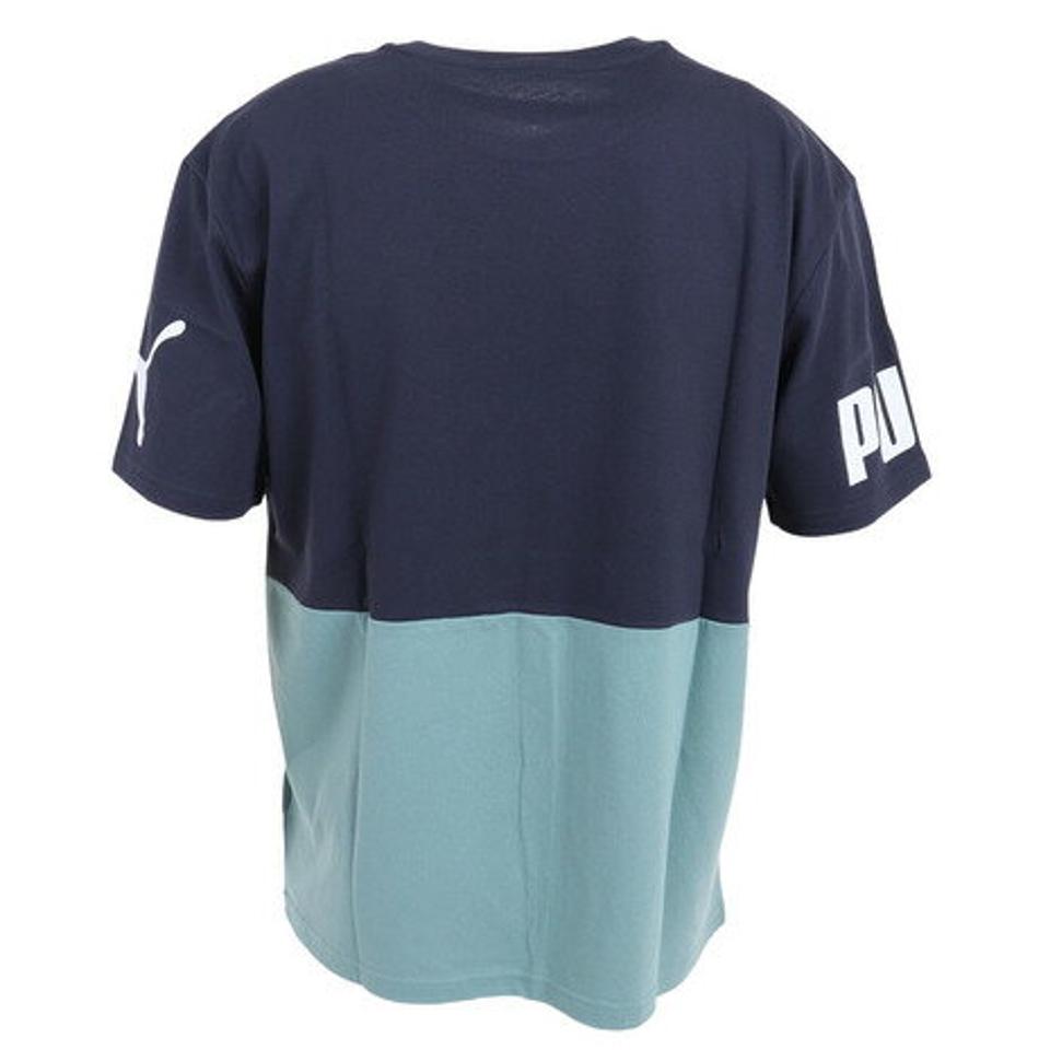 プーマ(PUMA)(メンズ)半袖Tシャツ メンズ POWER カラーブロック 674926 84 BLK