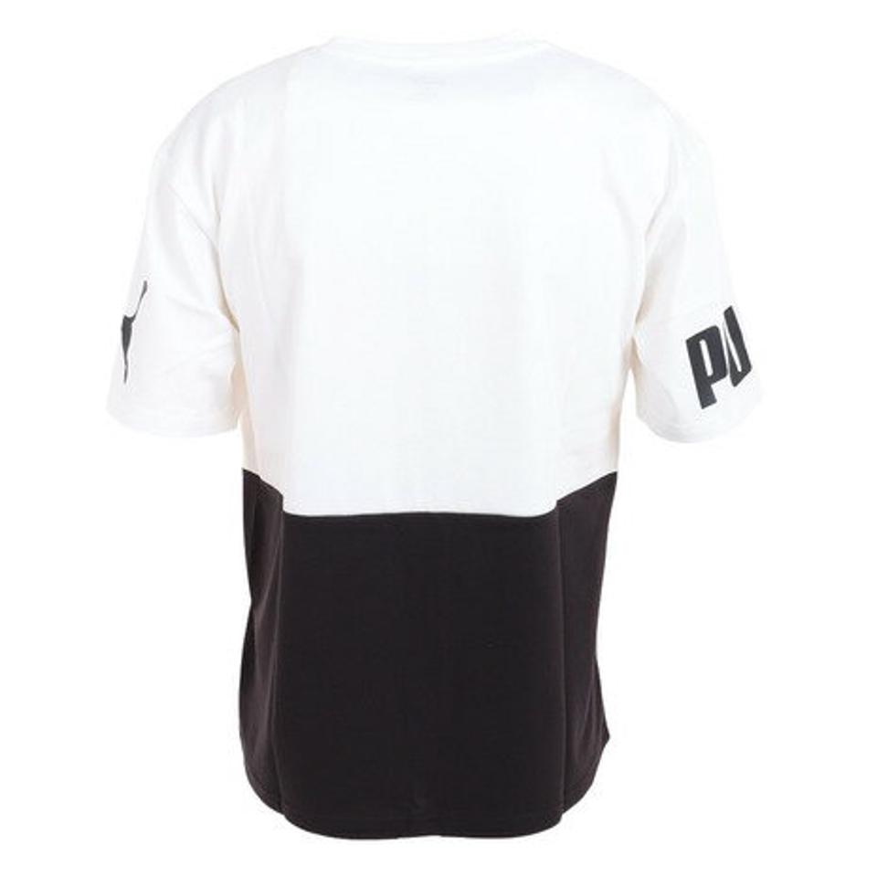 【20%OFFクーポン対象！6/10まで】プーマ（PUMA）（メンズ）半袖Tシャツ メンズ POWER カラーブロック 674926 02 WHT