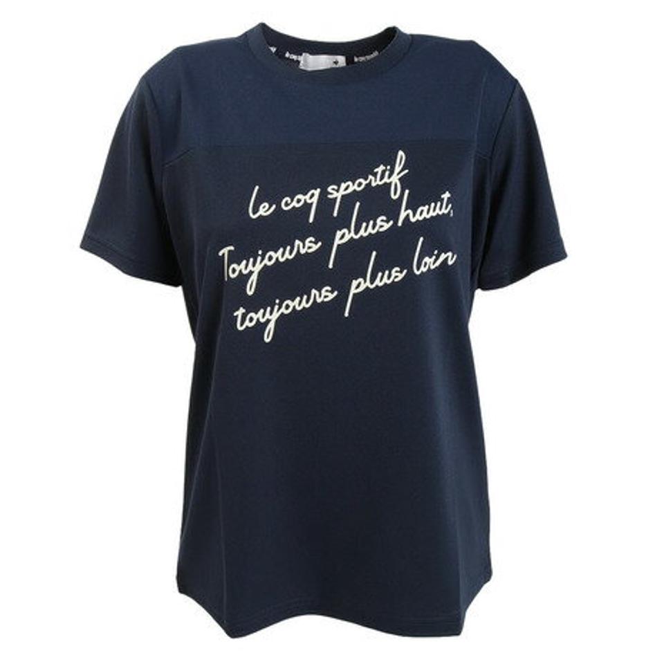 ルコック スポルティフ（le coq sportif）（レディース）半袖シャツ レディース EXcDRY D-Tec QMWVJA05 NV