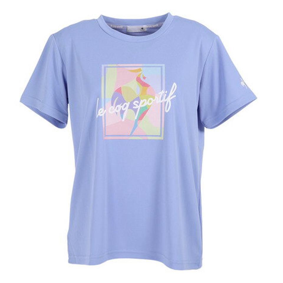 ルコック スポルティフ(le coq sportif)(レディース)SUNSCREEN ビッグロゴ 半袖Tシャツ QMWVJA03 PP