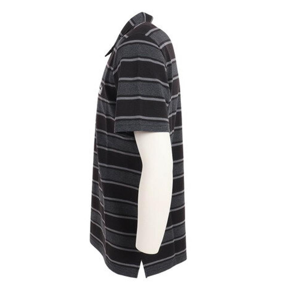 プーマ（PUMA）（メンズ）半袖ポロシャツ メンズ PPC ストライプ 674907 01 BLK