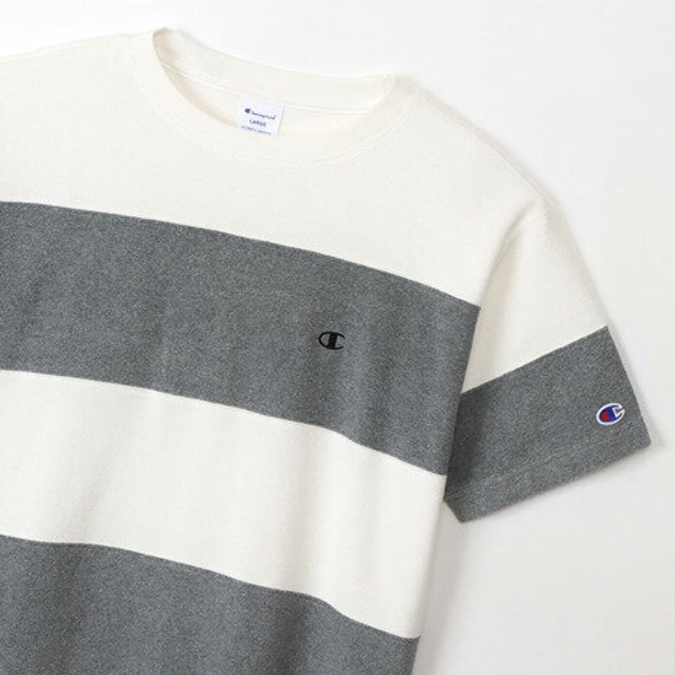 チャンピオン-ヘリテイジ(CHAMPION-HERITAGE)(メンズ)半袖Tシャツ メンズ ボーダー パネル C3-X360 010