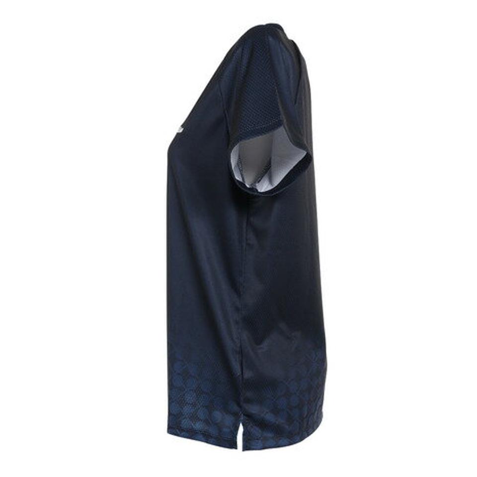 ウイルソン(Wilson)(レディース)テニスウェア レディース ShinestarパネルTシャツ 413260-NV