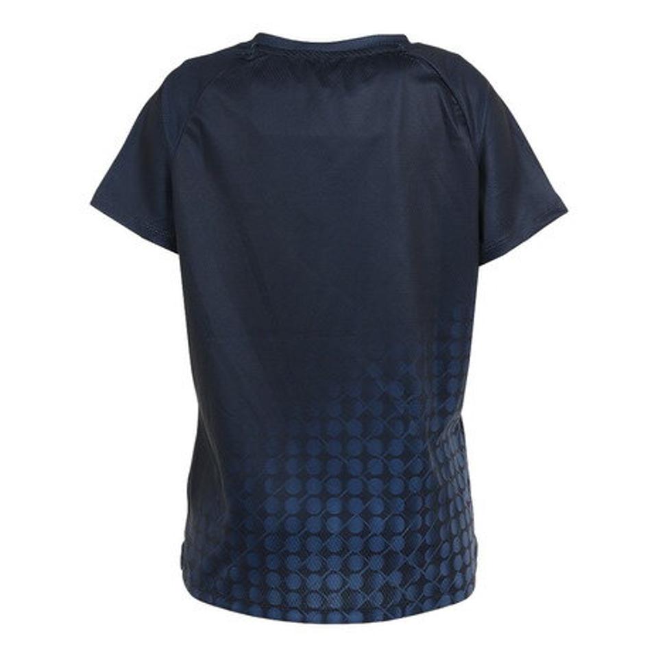 ウイルソン(Wilson)(レディース)テニスウェア レディース ShinestarパネルTシャツ 413260-NV