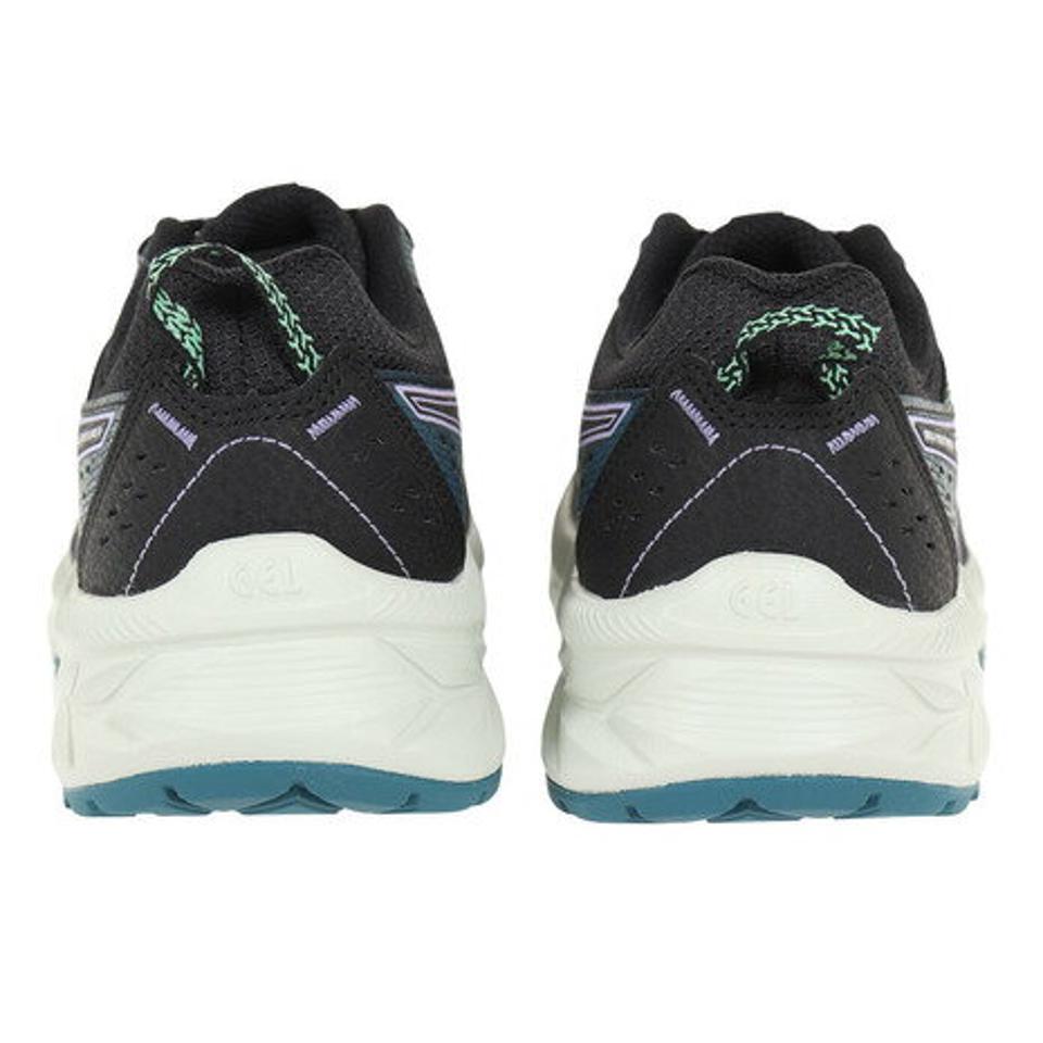 アシックス（ASICS）（レディース）ランニングシューズ ゲル ベンチャー 9 ブラック グリーン 1012B313.003 スニーカー トレイルラン クッション 軽量