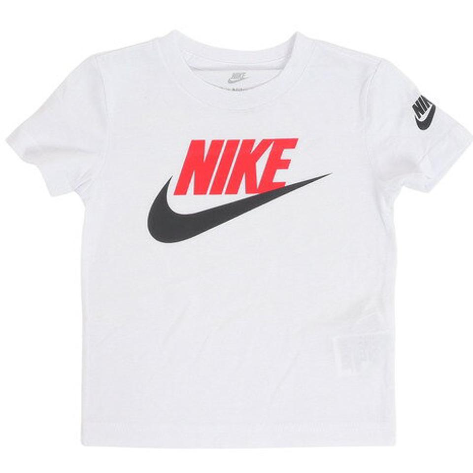 ナイキ(NIKE)(キッズ)半袖Tシャツ キッズ 白 トドラー FUTURAEVERGREEN 76J575-W3L ※要サイズ確認