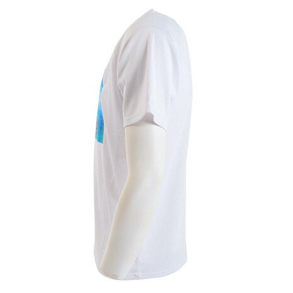 ジローム(GIRAUDM)(メンズ)ドライプラスmesh プリント半袖Tシャツ CT3S0015-TR863-GRES WHT