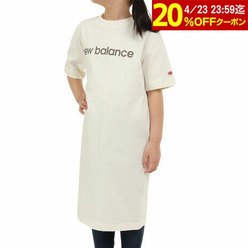 ニューバランス(new balance)(キッズ)半袖Tシャツ ジュニア リニアロゴ ドレス ABD35052SST