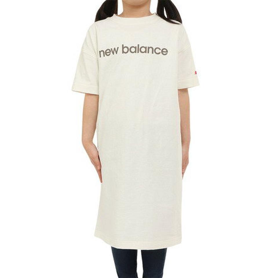 ニューバランス(new balance)(キッズ)半袖Tシャツ ジュニア リニアロゴ ドレス ABD35052SST