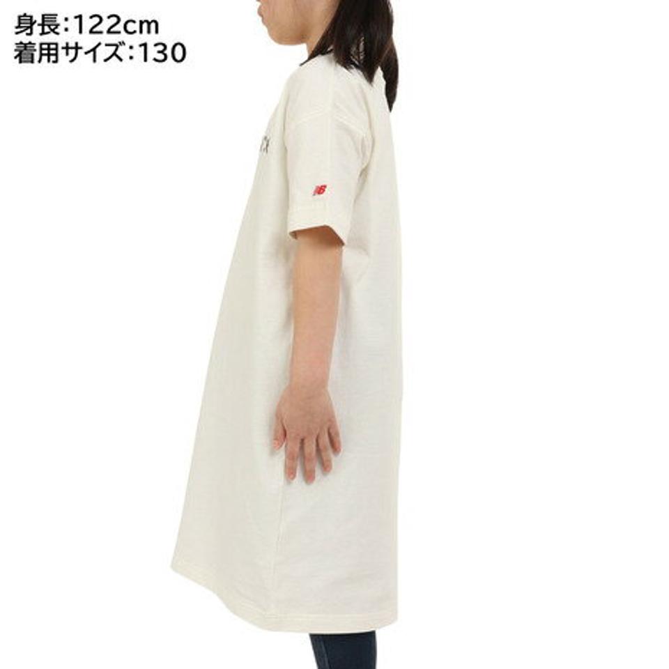 ニューバランス(new balance)(キッズ)半袖Tシャツ ジュニア リニアロゴ ドレス ABD35052SST