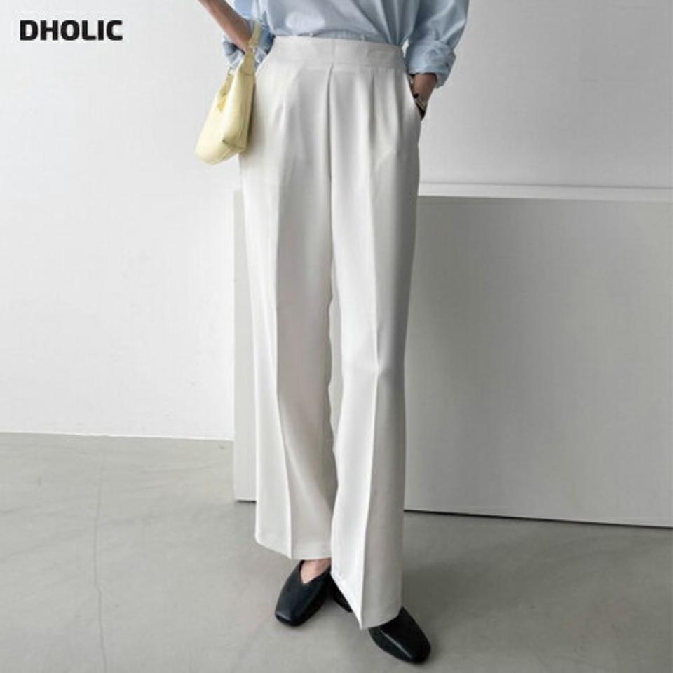 バックゴムダーツスラックス・p004545 レディース 【sho】パンツ ロング丈 単色 無地 シンプル ベーシック スラックス バックゴム ダーツ 春 夏 秋 かわいい 可愛い 大人 オフィスカジュアル きれいめ 上品 韓国ファッション MKT