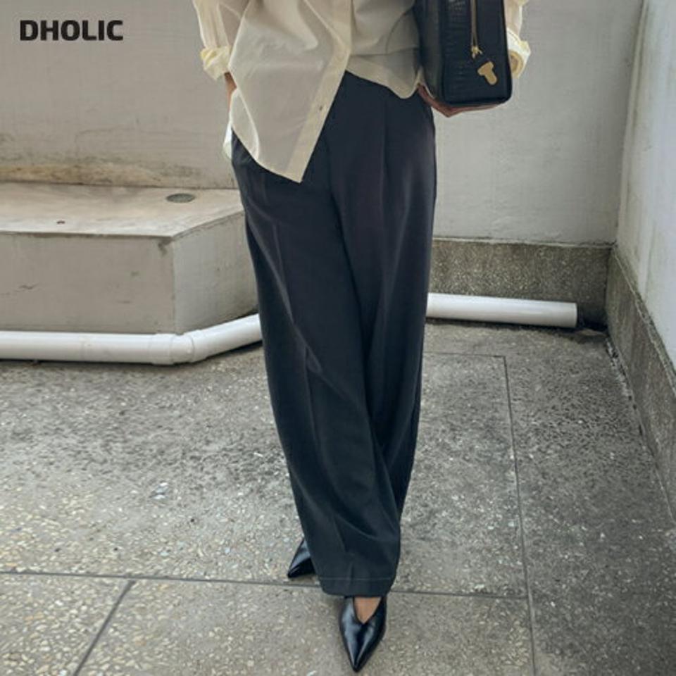 ワンタックワイドスラックス・p004555 レディース 【pt】パンツ ロング丈 単色 無地 シンプル ベーシック ワイド タック フルレングス オフィスカジュアル ラフ 春 夏 秋 カジュアル デイリー 韓国ファッション MKT