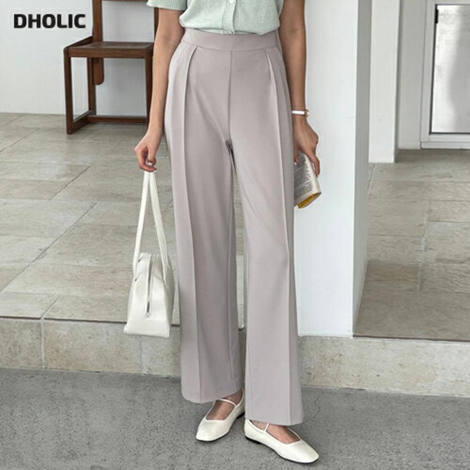 センタープレスイージースラックス・p004380 レディース 【pt】パンツ 単色 無地 シンプル ベーシック ロング丈 センタープレス イージー 楽ちん ウエストゴム 春 夏 パステル オフィスアカジュアル 大人 韓国ファッション MKT