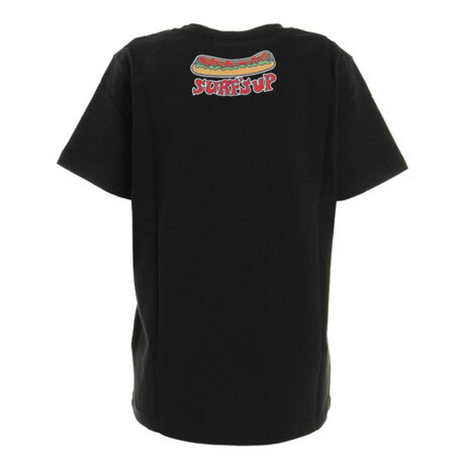 Surfs Up(Surfs Up)(レディース)Tシャツ レディース 半袖 プリントTシャツ ホットドッグ 212SU2ST153 BLK