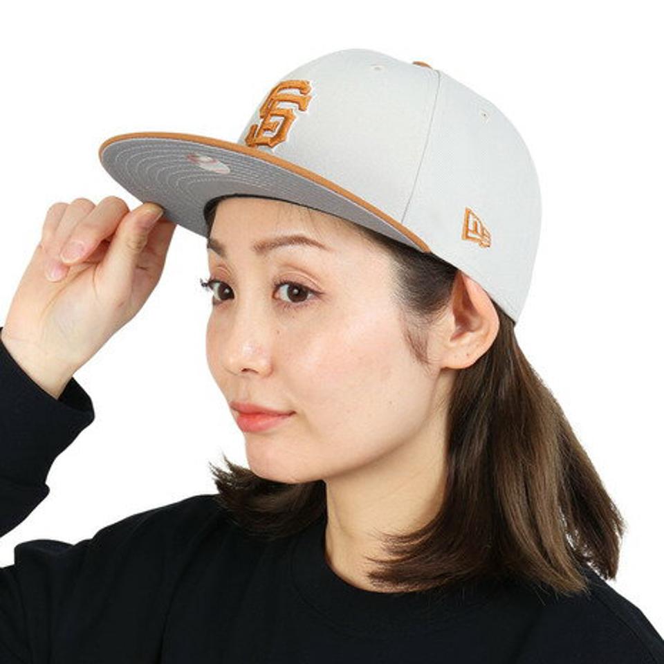 ニューエラ（NEW ERA）（メンズ、レディース）帽子 キャップ 59FIFTY MLB Stone Color サンフランシスコ・ジャイアンツ 13516094