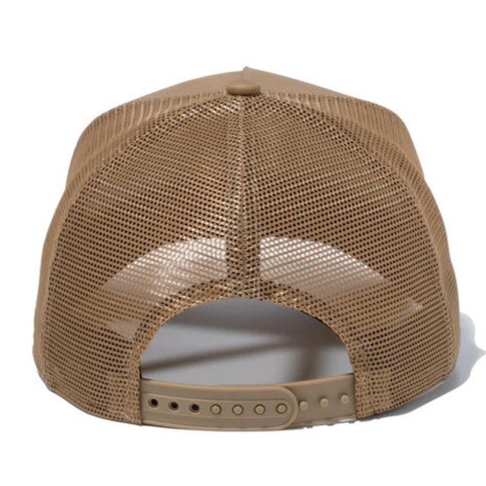 ニューエラ（NEW ERA）（メンズ、レディース）9FORTY A-Frame トラッカー Typewriter タイプライター ロサンゼルス・ドジャース キャップ ベージュ 13515918
