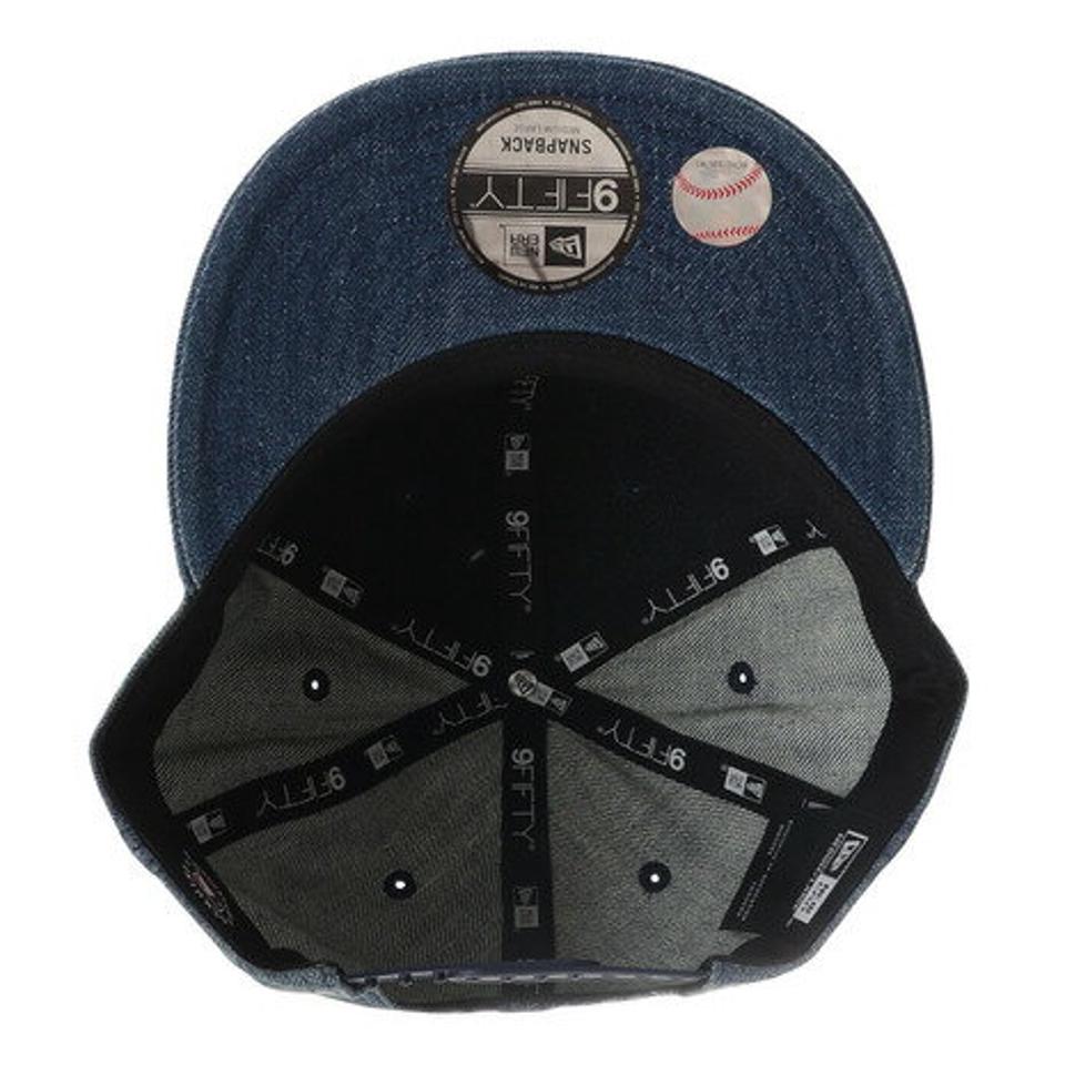 ニューエラ（NEW ERA）（メンズ、レディース）9FIFTY Denim ウォッシュドデニム×スノーホワイト キャップ 13515850