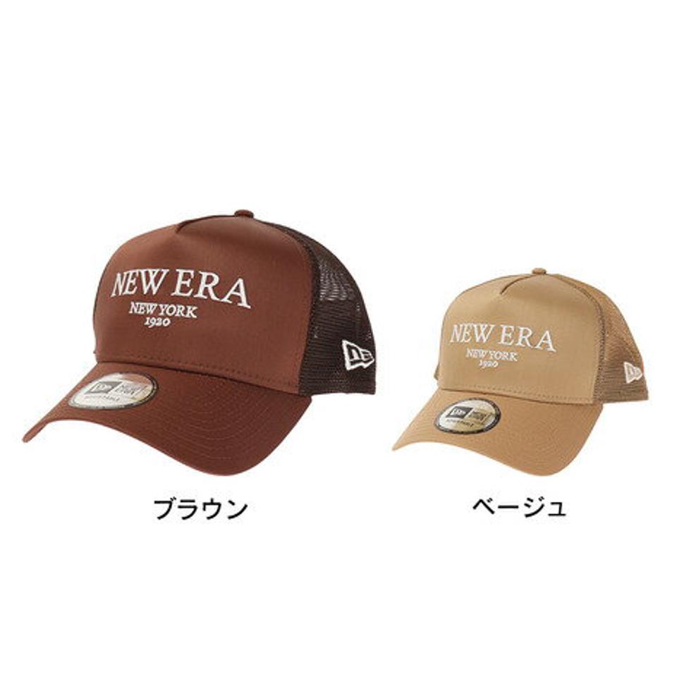 ニューエラ（NEW ERA）（メンズ）帽子 9FORTY A-Frame トラッカー タイプライター ルクス キャップ 13059185 13059187