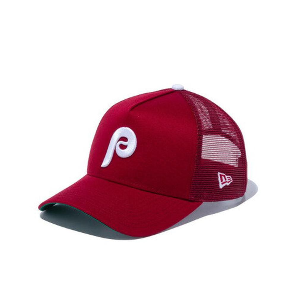 ニューエラ（NEW ERA）（メンズ、レディース）9FORTY A-Frame トラッカー クーパーズタウン フィラデルフィア・フィリーズ キャップ 12746889