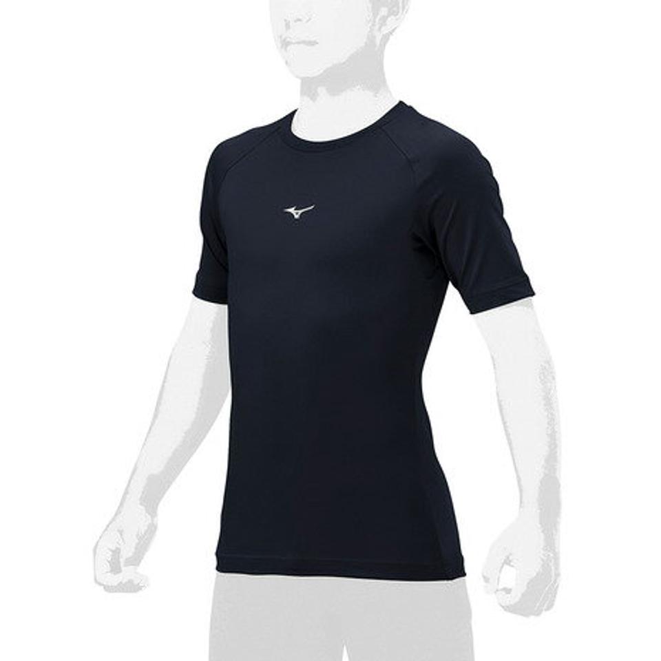 ミズノ（MIZUNO）（キッズ）野球 アンダーシャツ ジュニア ローネック 半袖 12JAAP5214