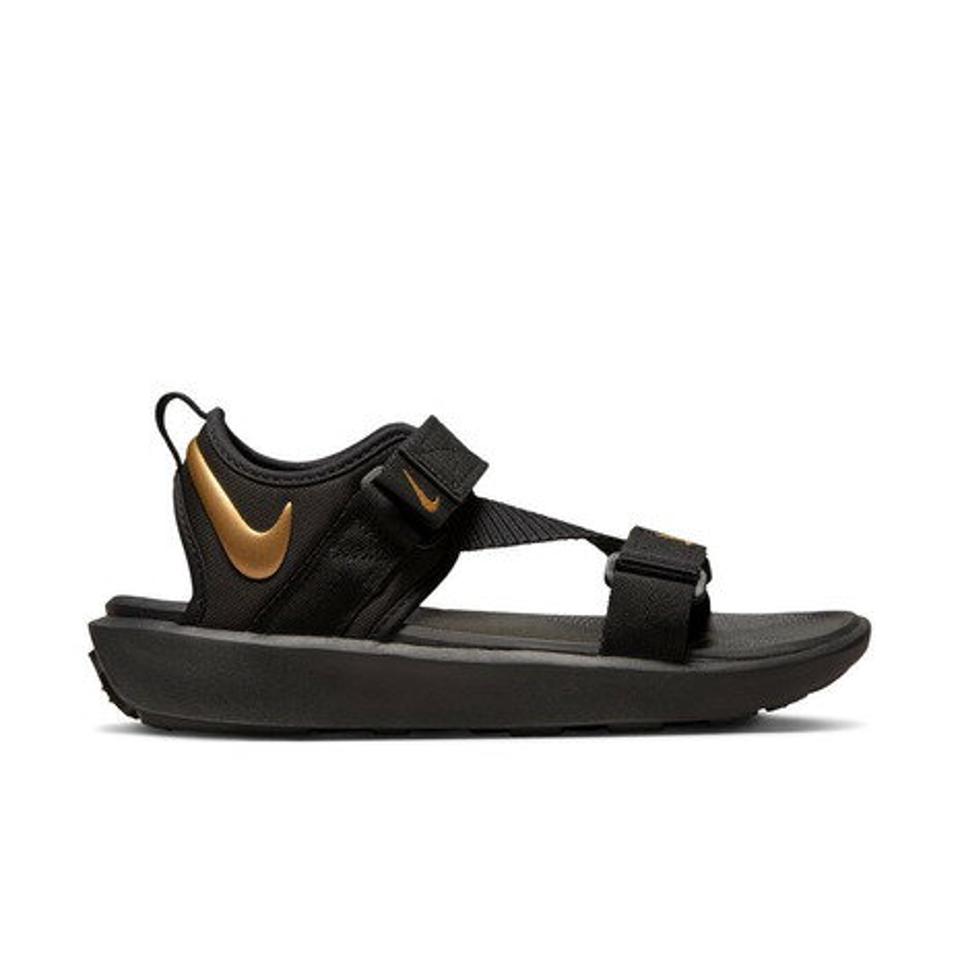 ナイキ（NIKE）（レディース）スポーツサンダル ビスタ サンダル ブラック DJ6607-002 ストラップサンダル 面ファスナー レジャー タウン