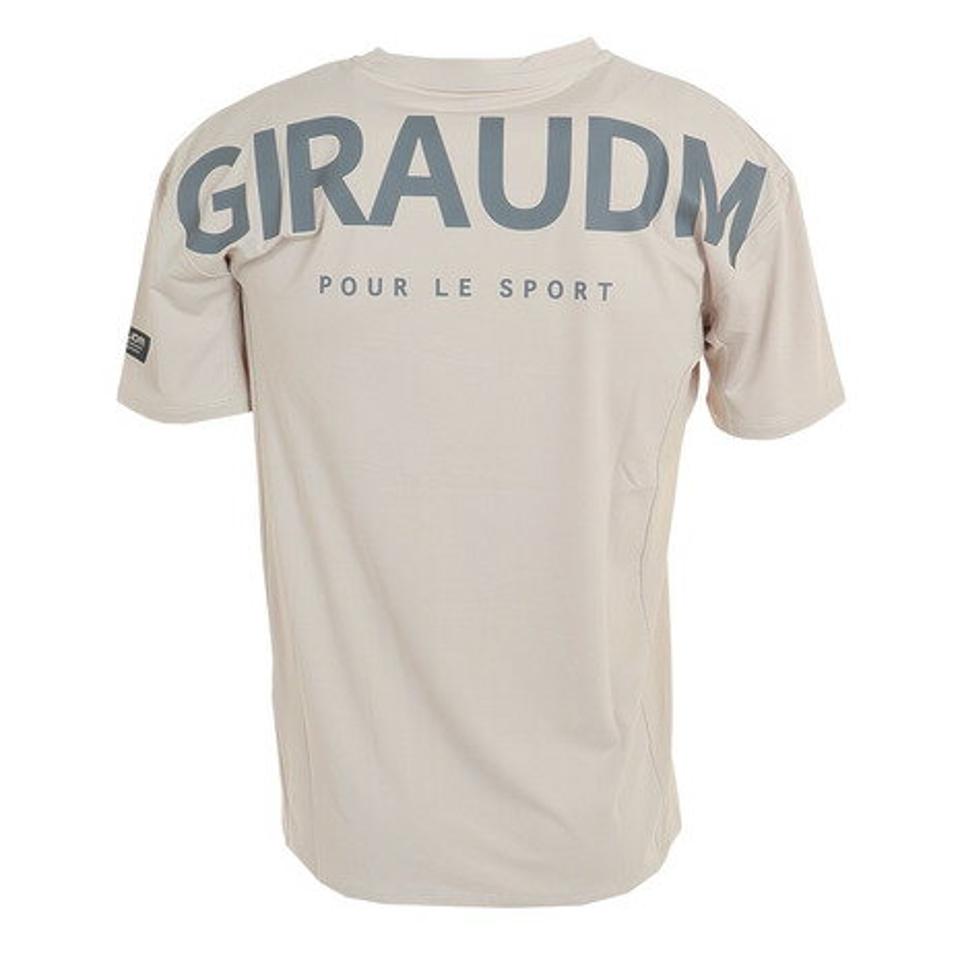 ジローム(GIRAUDM)(メンズ)ドライプラスクール 半袖プリントTシャツ CT3S0030-TR863-GRHD BEG
