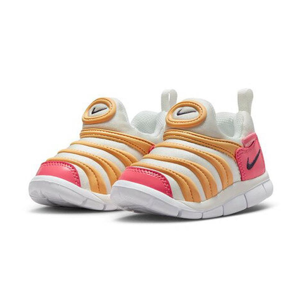 ナイキ（NIKE）（キッズ）ジュニアスニーカー ダイナモ フリー TD ホワイト ピンク 343938-102 スポーツ ファースト シューズ スリップオン クッション性