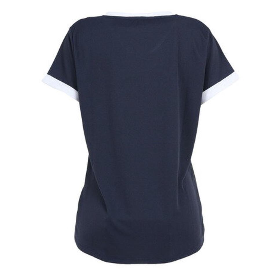 ウイルソン(Wilson)(レディース)テニスウェア レディース フェイクレイヤード 切替 Tシャツ 紫外線遮蔽率90%以上 UVカット 紫外線対策 吸水速乾 413261-NV