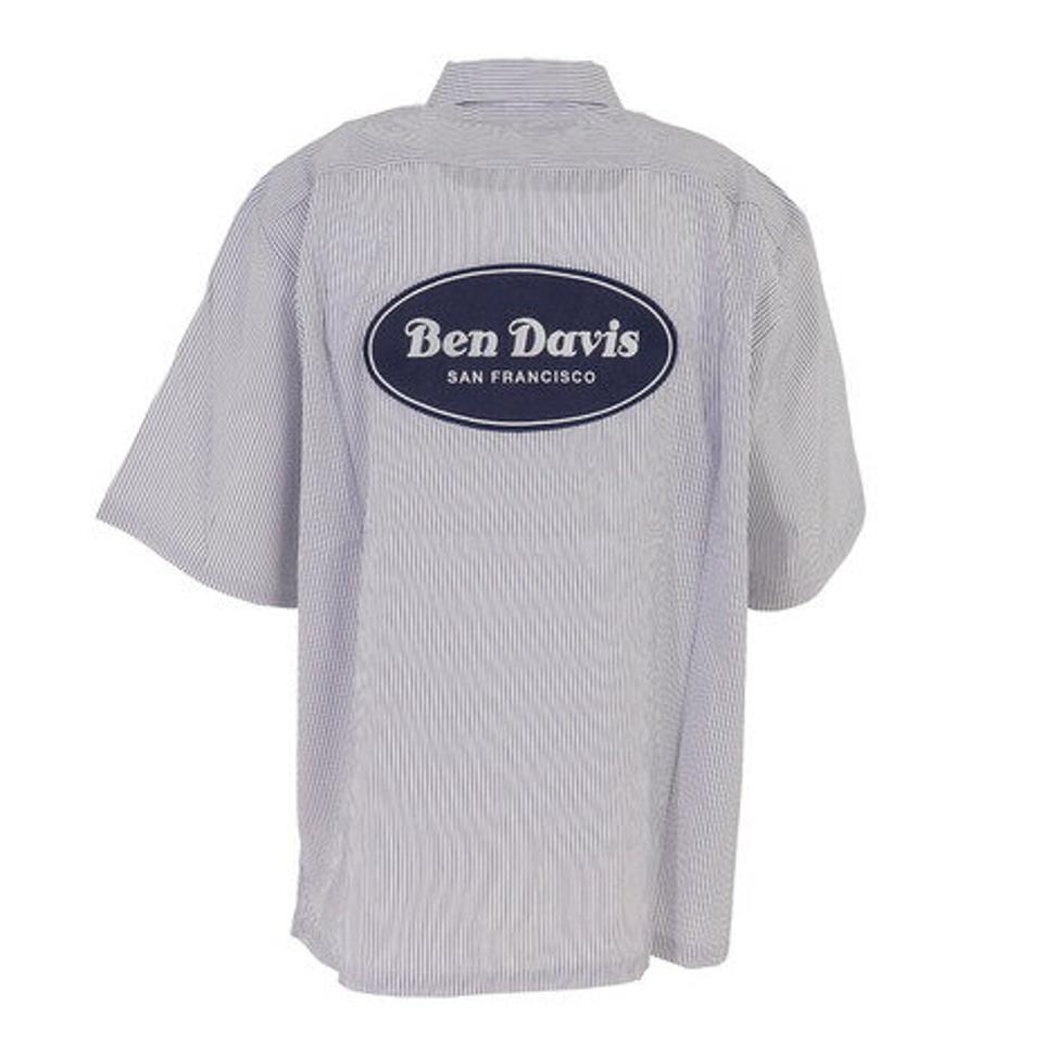 ベンデイビス（BEN DAVIS）（メンズ）ワークシャツ ストライプ 23580032-WH-ST