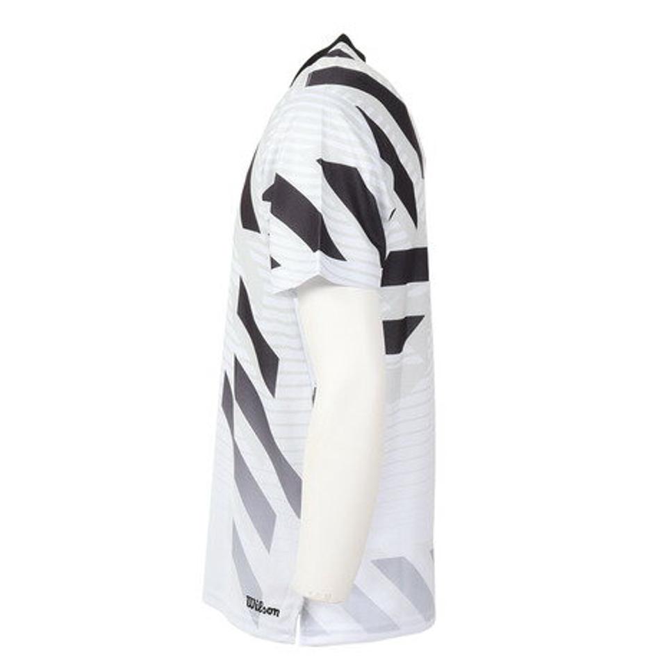 ウイルソン(Wilson)(メンズ)テニスウェア ステップス プラクティス Tシャツ 紫外線遮蔽率90%以上 UVカット 紫外線対策 吸水速乾 413203 -WT