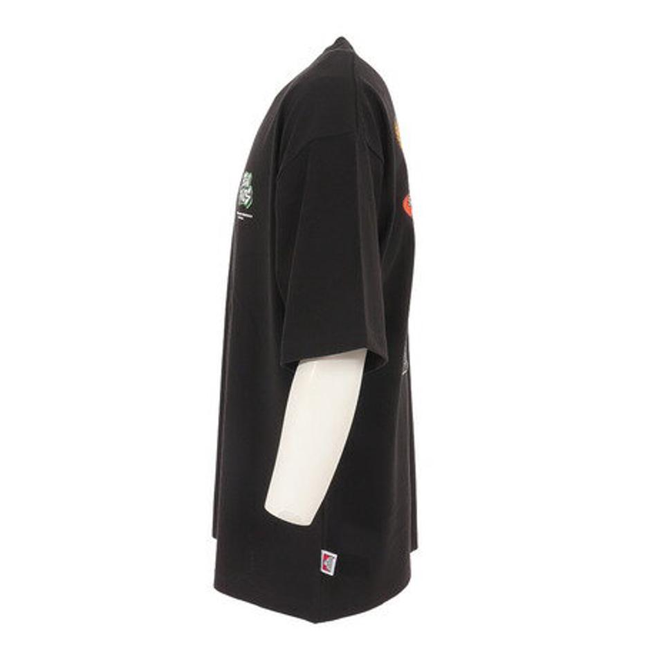 ベンデイビス(BEN DAVIS)(メンズ)半袖Tシャツ メンズ オーバーラップ 23580022-BLK