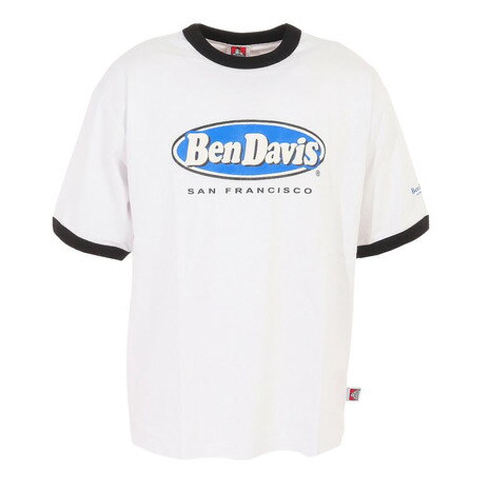 【20%OFFクーポン対象!8/10まで】ベンデイビス(BEN DAVIS)(メンズ)半袖Tシャツ メンズ オーバルリンガー 23580012-BLK