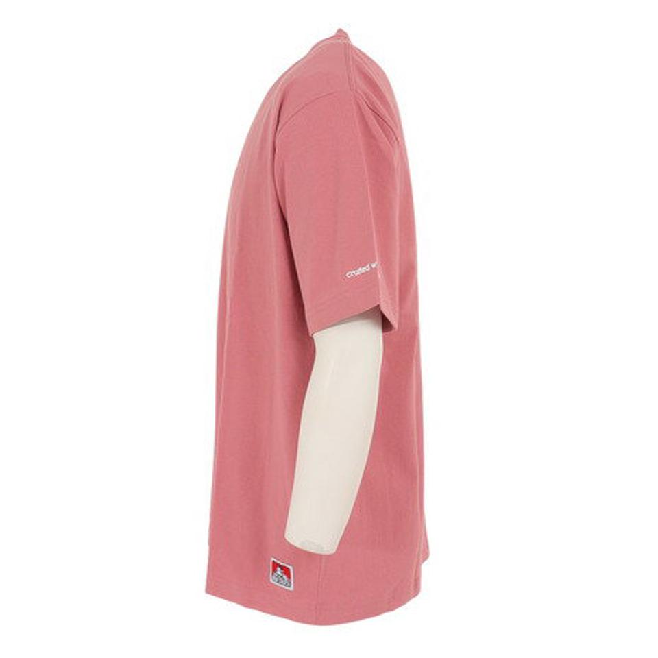 ベンデイビス(BEN DAVIS)(メンズ)ロゴ刺繍 半袖Tシャツ 23580004-PNK