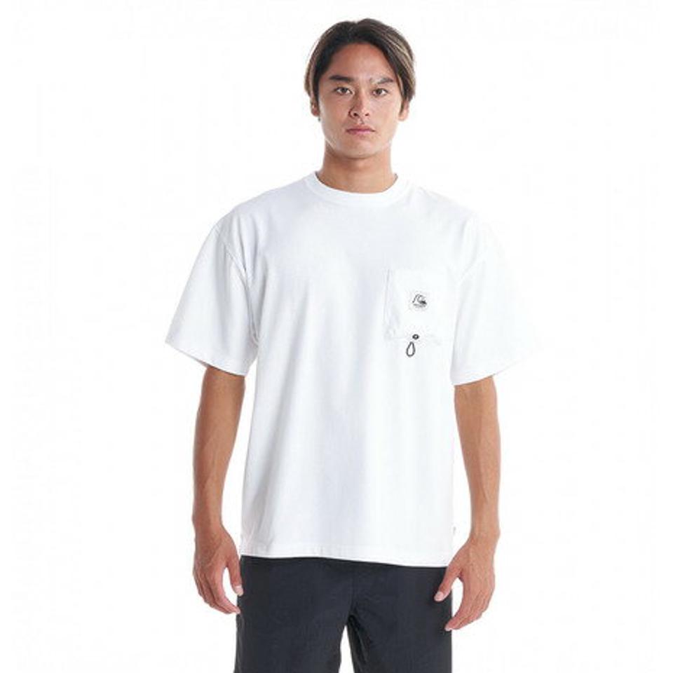 クイックシルバー(Quiksilver)(メンズ)オリジナル ポケット 半袖Tシャツ 23SUQST232014WHT