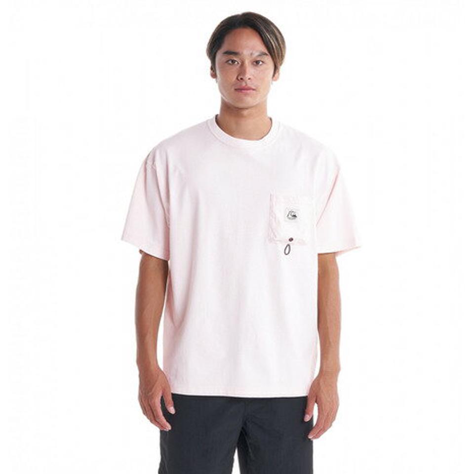 クイックシルバー(Quiksilver)(メンズ)オリジナル ポケット 半袖Tシャツ 23SUQST232014PNK