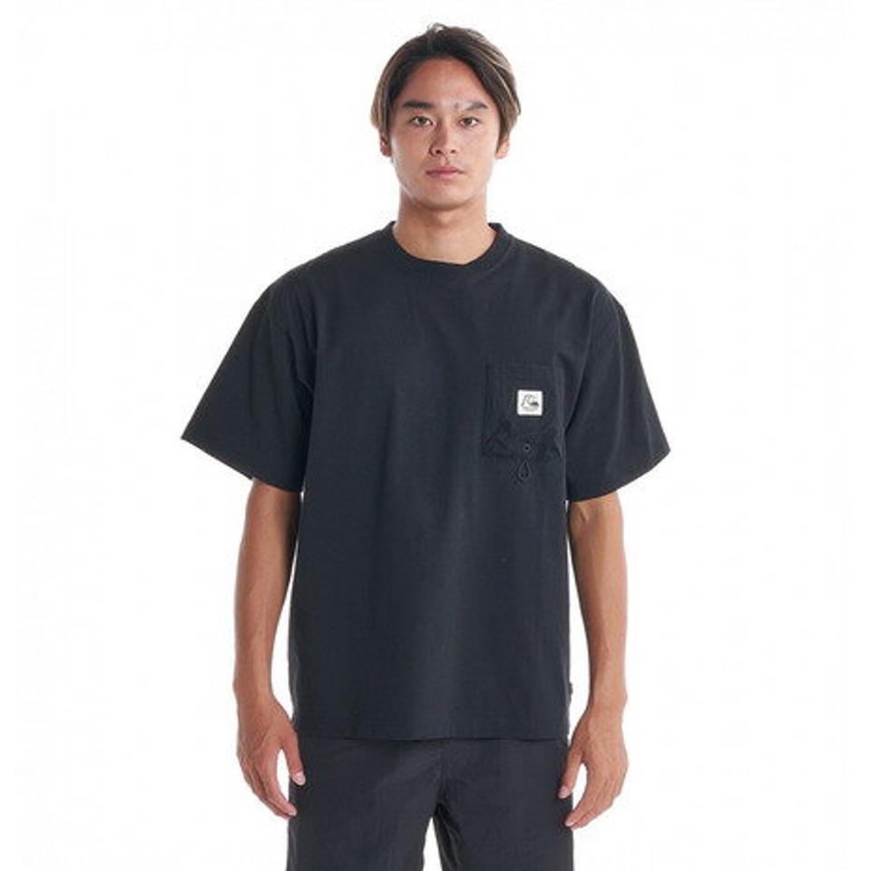 クイックシルバー(Quiksilver)(メンズ)オリジナル ポケット 半袖Tシャツ 23SUQST232014BLK