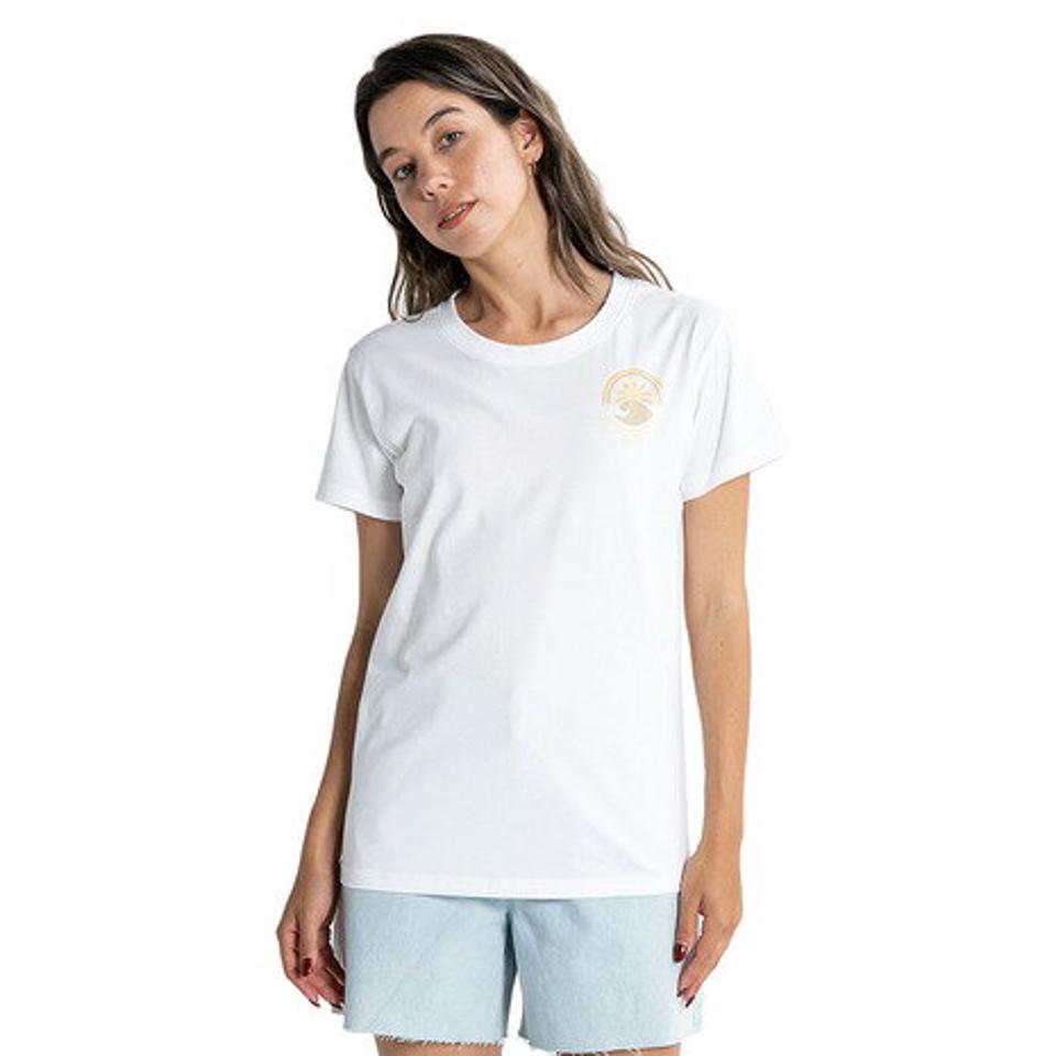 ロキシー(ROXY)(レディース)Tシャツ レディース RAINBOW SURF バックプリント 23SPRST231105WHT