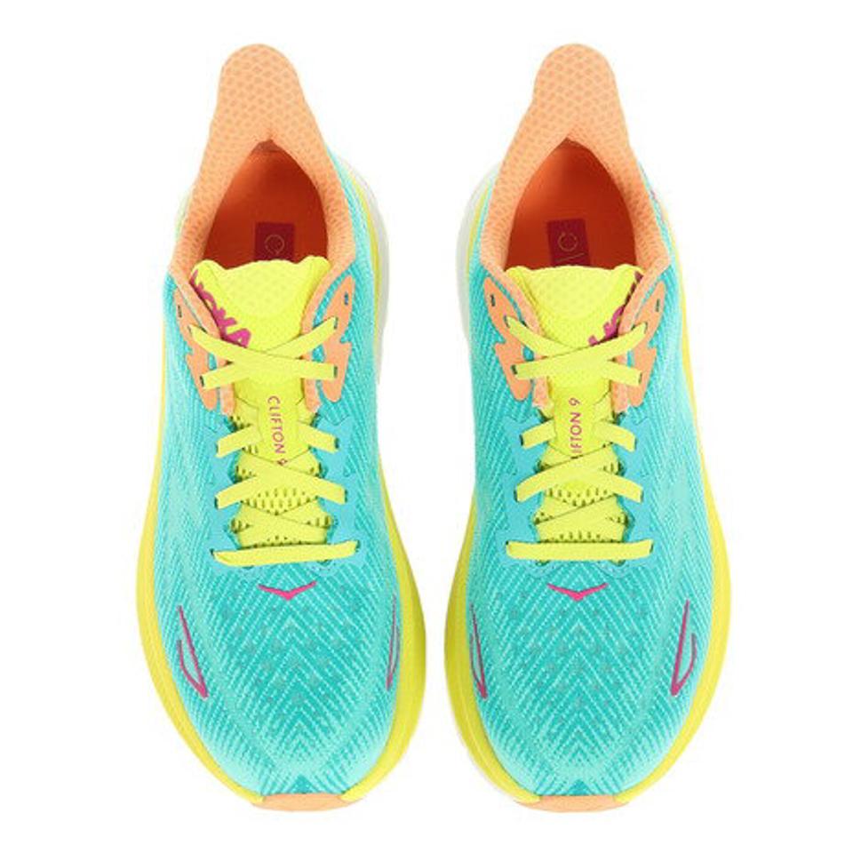 ホカ（HOKA）（レディース）ランニングシューズ クリフトン 9 ターコイズ 1127896-CEPR スニーカー ジョギング ウォーキング トレーニング