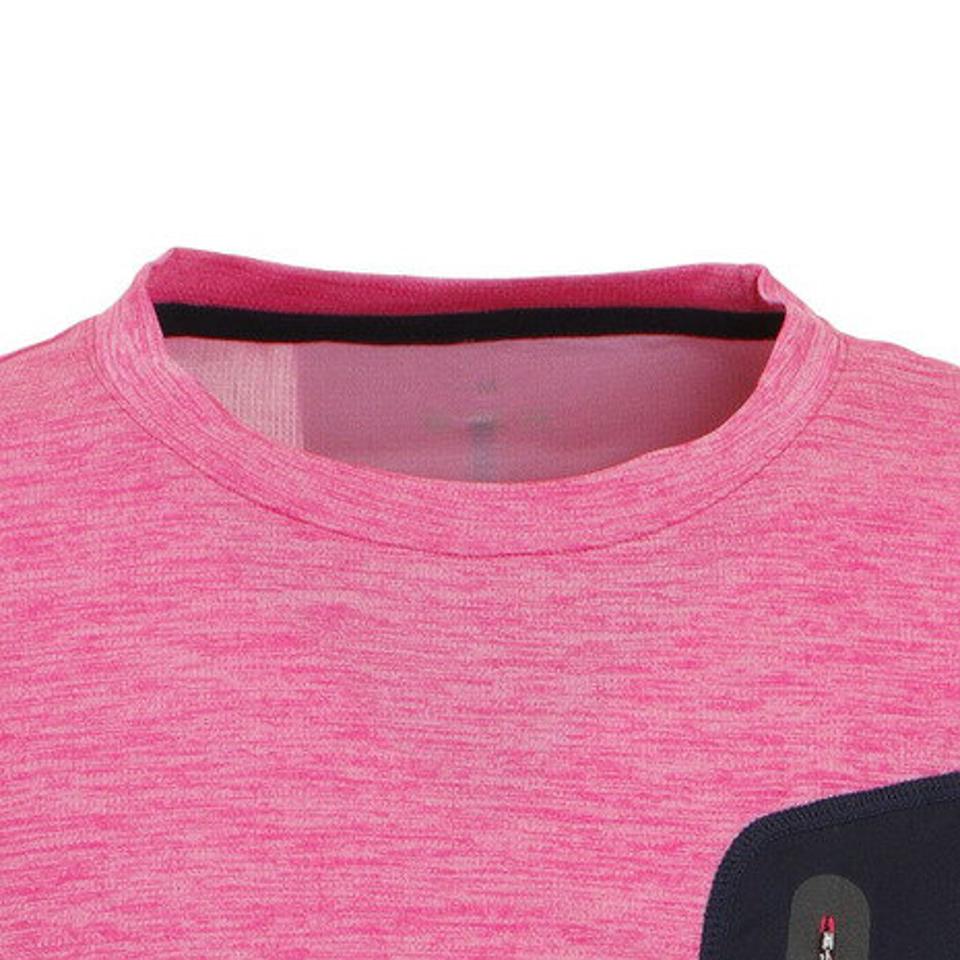 デュアリグ(DUARIG)(メンズ)接触冷感 吸汗速乾 UVカット カチオン ポケット 半袖Tシャツ 863D1SD6838 PNK 冷感 クール