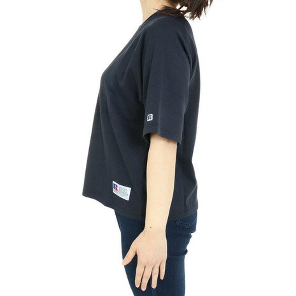 【10%OFFクーポン対象!8/10まで】ラッセル(RUSSELL)(レディース)半袖Tシャツ レディース 88/12 ラグラン RBL23S1004 NVY