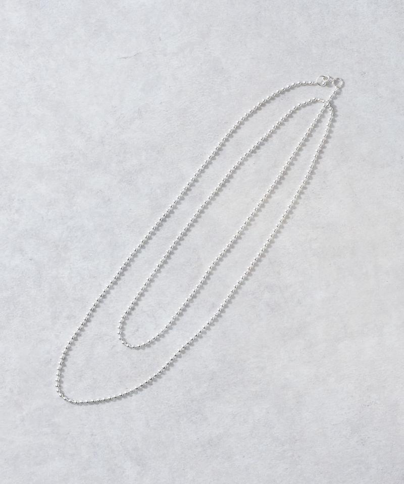 【アレンジして楽しめる】ボールチェーンロングネックレス