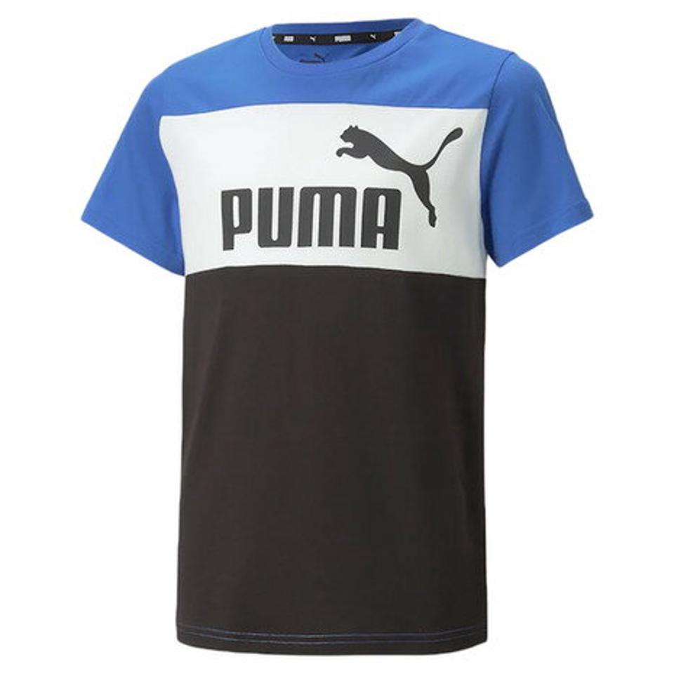プーマ(PUMA)(キッズ)ボーイズ ESS+ カラーブロック 半袖 Tシャツ 672621 92 BLU