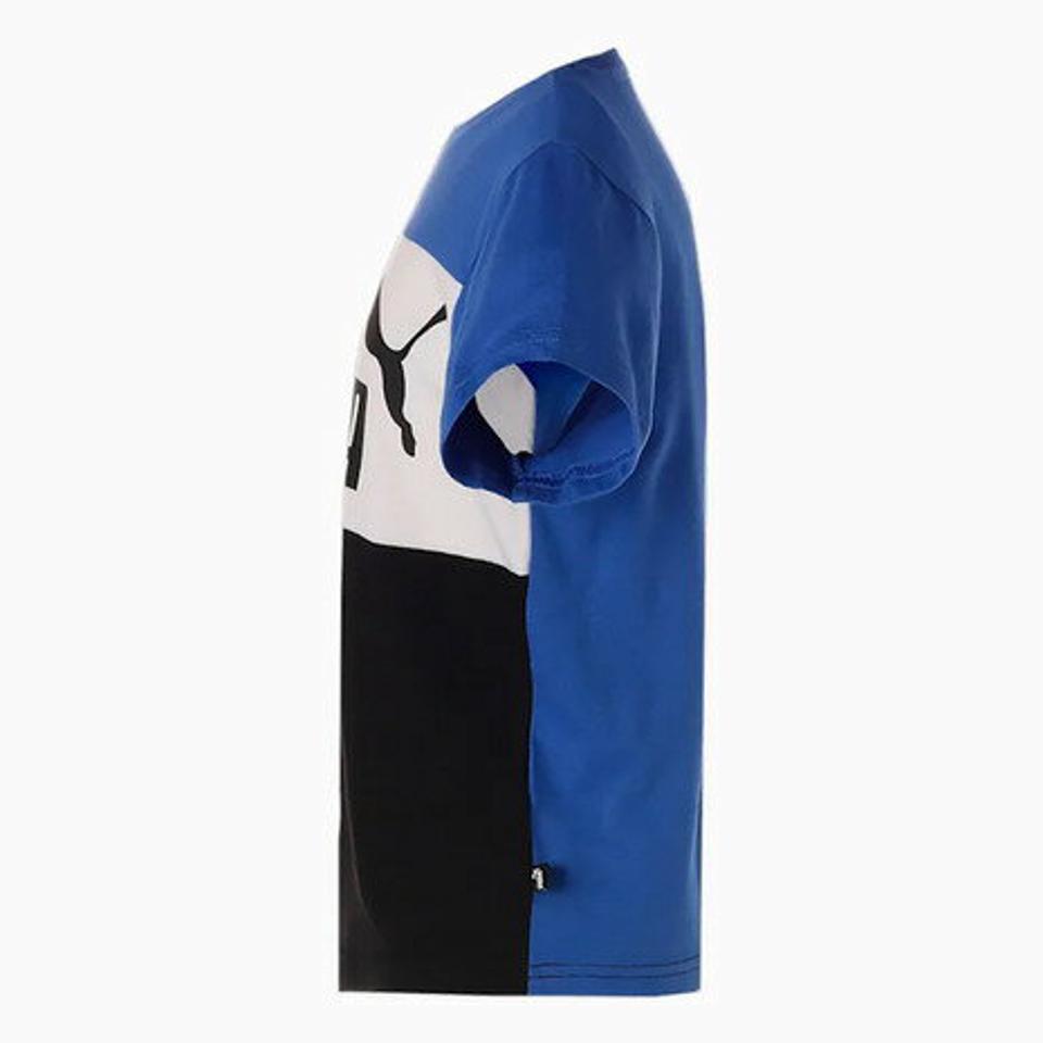 プーマ(PUMA)(キッズ)ボーイズ ESS+ カラーブロック 半袖 Tシャツ 672621 92 BLU